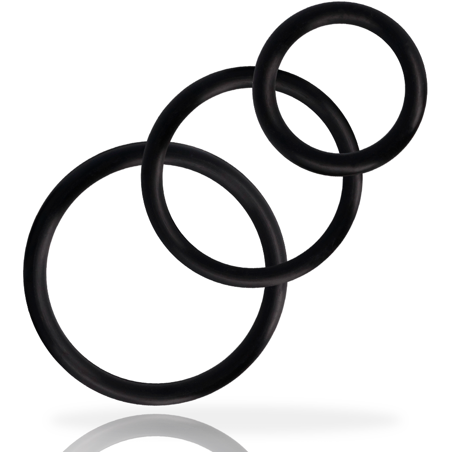Addicted Toys Rings Set For Penis Black | Niks.fi verkkokauppa