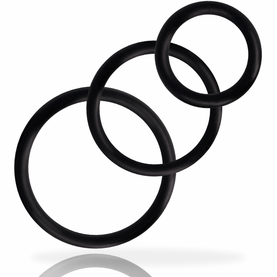 Addicted Toys Rings Set For Penis Black | Niks.fi verkkokauppa