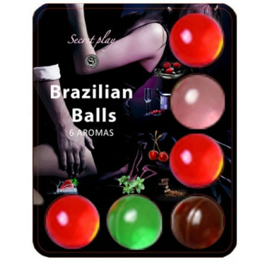 Secretplay Brazillian Balls Lubricant Hot Balls 6 Units | Niks.fi verkkokauppa