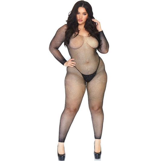 Leg Avenue Crystalized Net Body Stocking 1X-2X | Niks.fi verkkokauppa