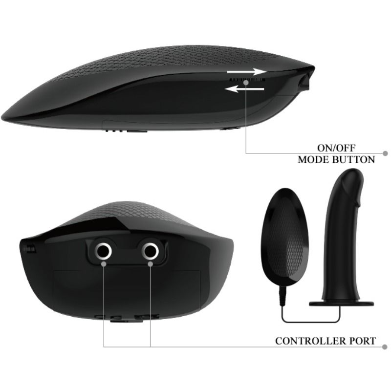 Pretty Love Marvin Strap On With Vibration And Hollow Dildo | Niks.fi verkkokauppa