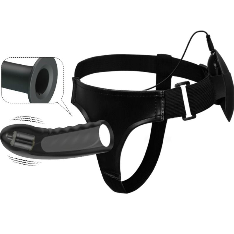 Pretty Love Marvin Strap On With Vibration And Hollow Dildo | Niks.fi verkkokauppa