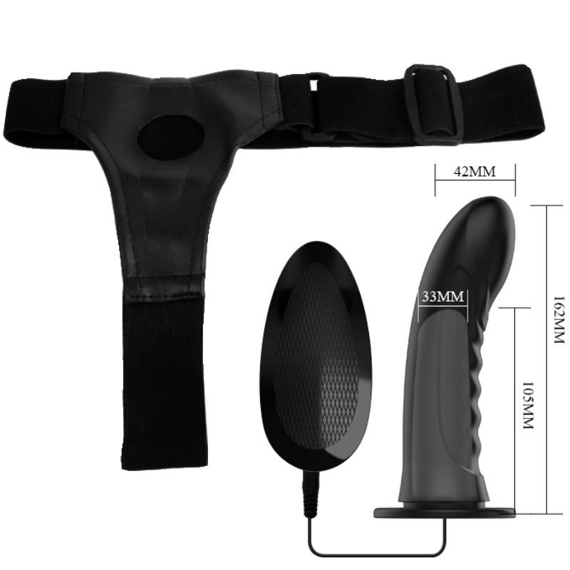 Pretty Love Marvin Strap On With Vibration And Hollow Dildo | Niks.fi verkkokauppa