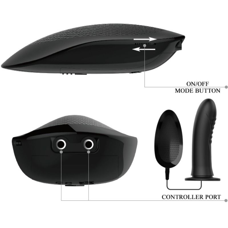Pretty Love Myron Strap On With Vibration And Hollow Dildo | Niks.fi verkkokauppa