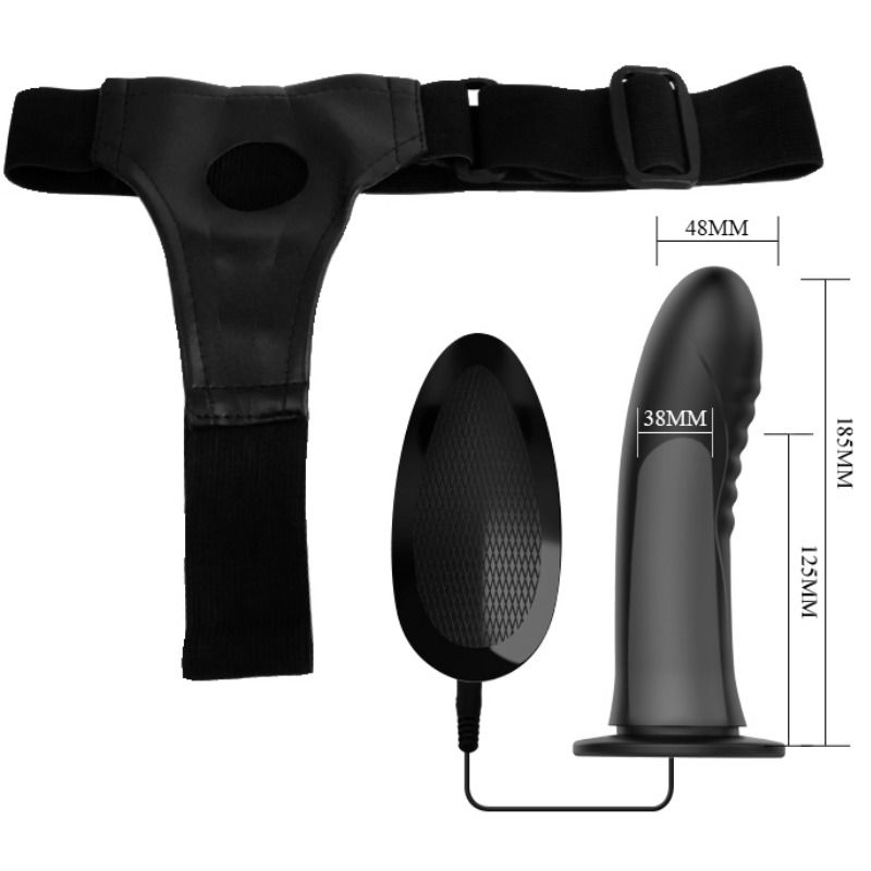 Pretty Love Myron Strap On With Vibration And Hollow Dildo | Niks.fi verkkokauppa