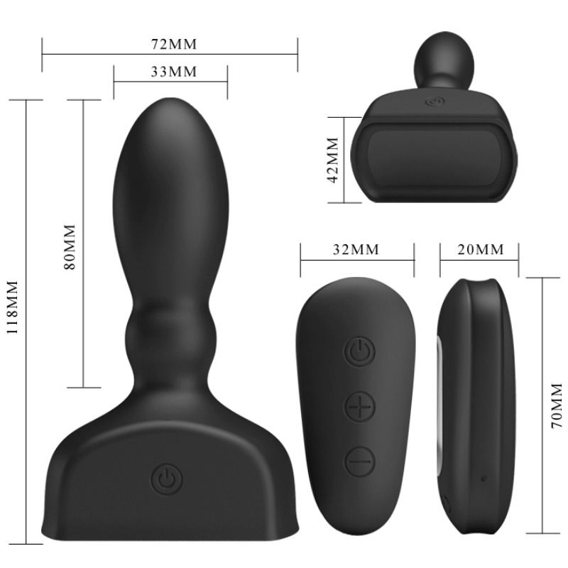 Pretty Love Marriel Prostatic Vibrator And Inflatable | Niks.fi verkkokauppa