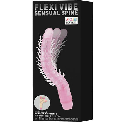 Baile Flexi Vibe Sensual Spine Bendable Vibrating Dildo Lilac 23.5 Cm | Niks.fi verkkokauppa