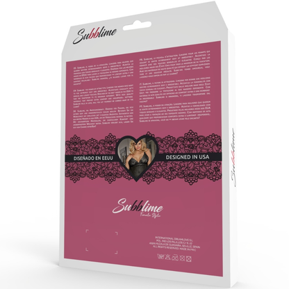 Subblime Queen Plus Teddy And Blindfold Black | Niks.fi verkkokauppa