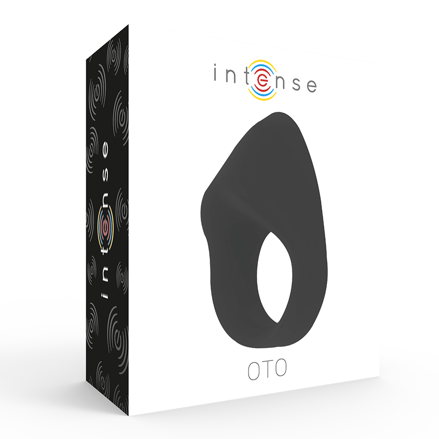 Intense Oto Black Rechargeable Vibrator Ring | Niks.fi verkkokauppa