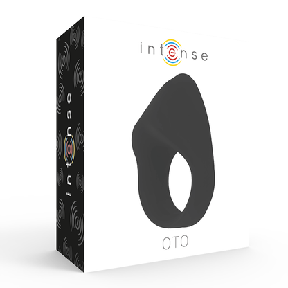 Intense Oto Black Rechargeable Vibrator Ring | Niks.fi verkkokauppa