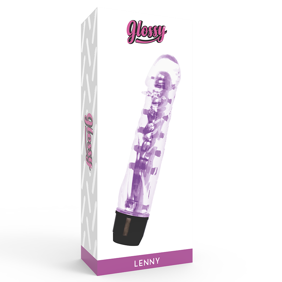 Glossy Lenny Vibrator Purple | Niks.fi verkkokauppa