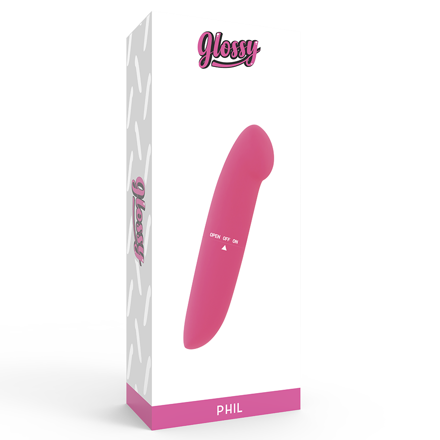 Glossy Phil Vibrator Pink | Niks.fi verkkokauppa