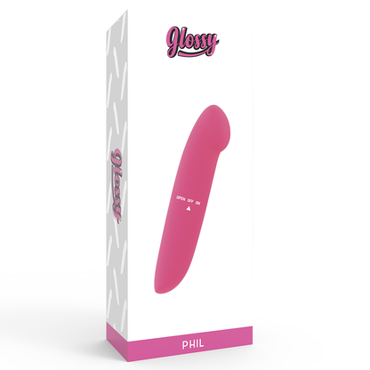 Glossy Phil Vibrator Pink | Niks.fi verkkokauppa
