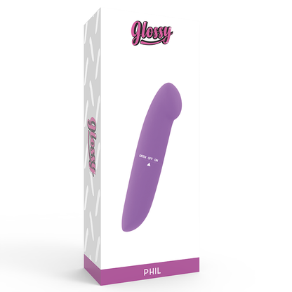 Glossy Phil Vibrator Purple | Niks.fi verkkokauppa