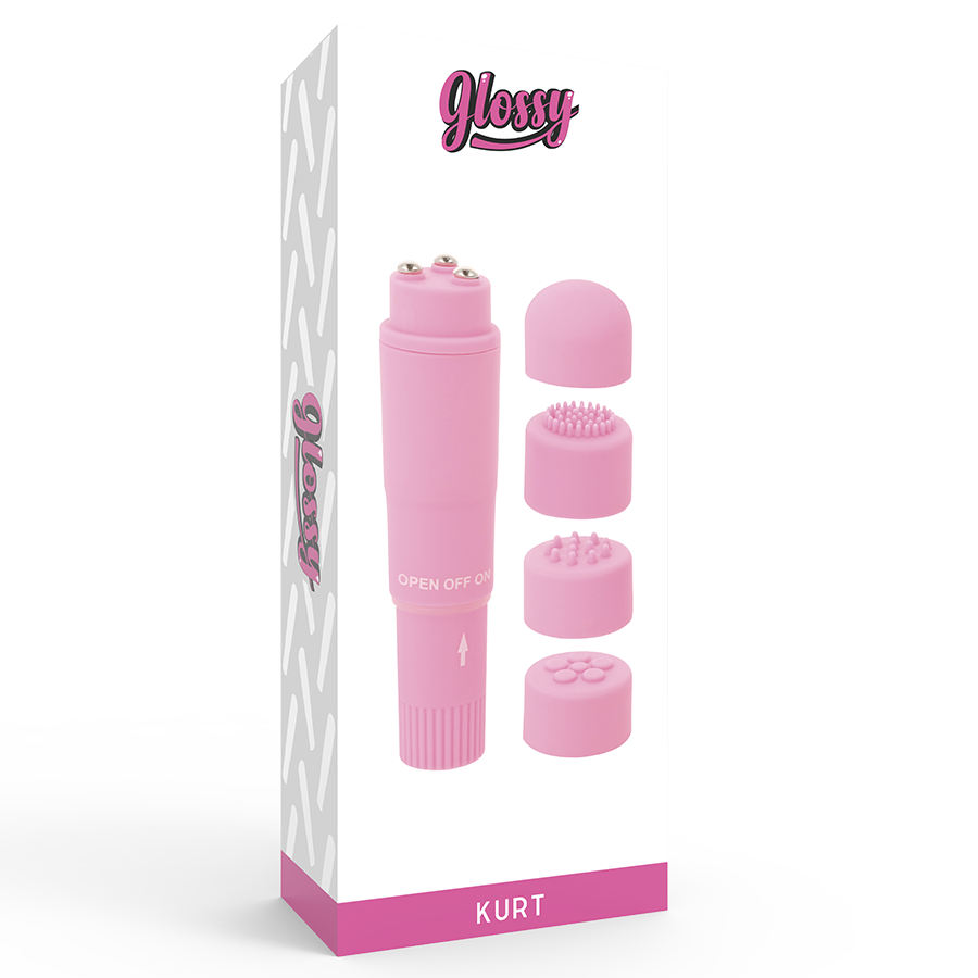 Glossy Kurt Pocket Massager Pink | Niks.fi verkkokauppa