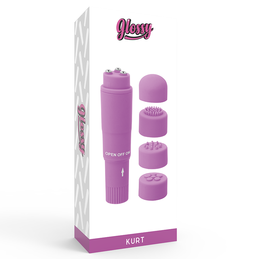 Glossy Kurt Pocket Massager Purple | Niks.fi verkkokauppa