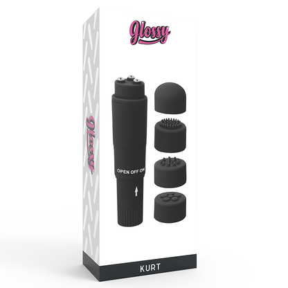 Glossy Kurt Pocket Massager Black | Niks.fi verkkokauppa