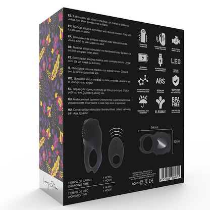 Mia Colosseo Cock Ring Remote Control Black | Niks.fi verkkokauppa