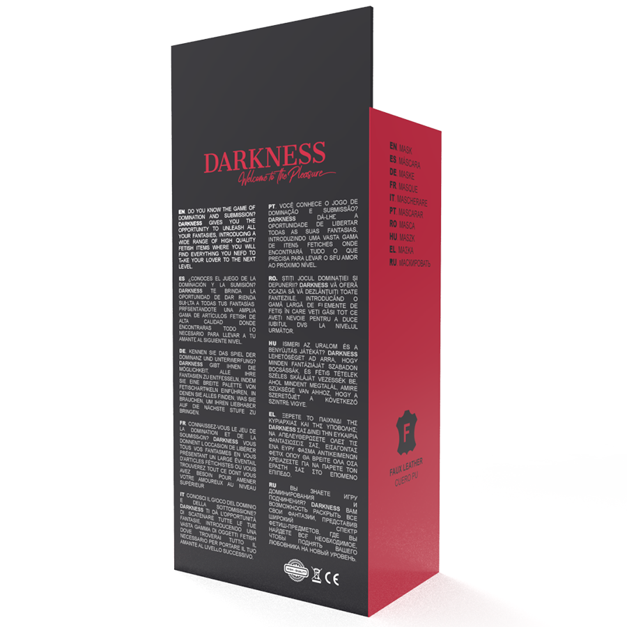 Darkness High Quality Red Mask | Niks.fi verkkokauppa
