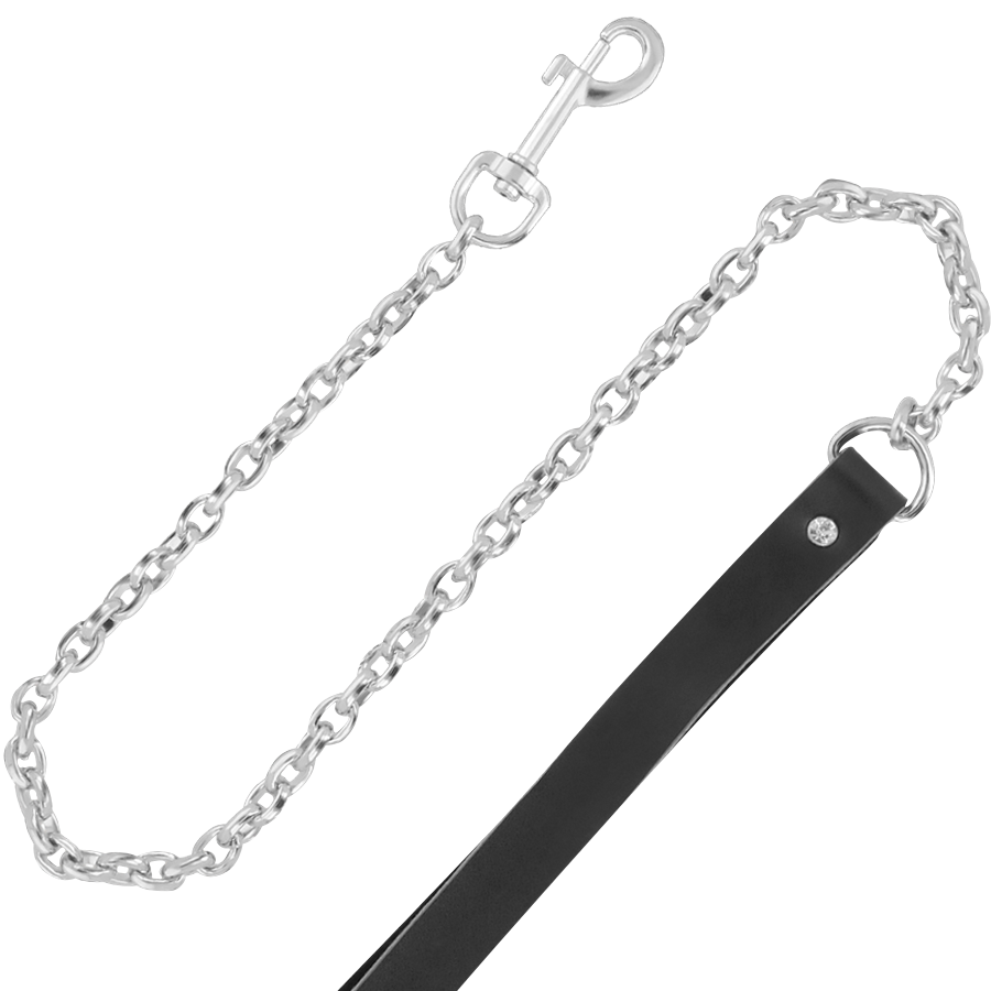 Darkness High Quality Leather Necklace With Leash | Niks.fi verkkokauppa