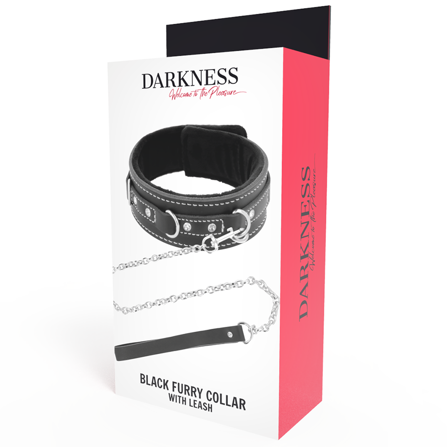 Darkness High Quality Leather Necklace With Leash | Niks.fi verkkokauppa