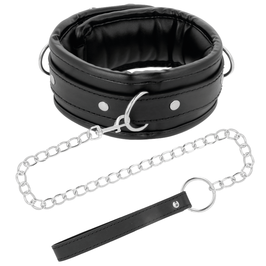 Darkness Soft Leather Necklace With Chain | Niks.fi verkkokauppa