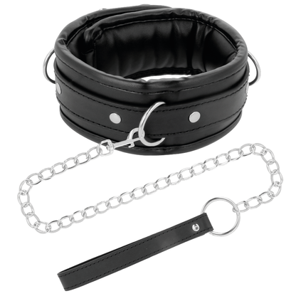 Darkness Soft Leather Necklace With Chain | Niks.fi verkkokauppa