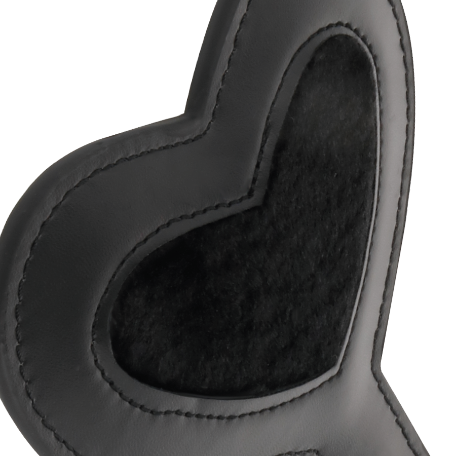Darkness Black Fetish Love Velor Paddle | Niks.fi verkkokauppa