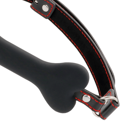 Darkness Black Bone Silicone Gag | Niks.fi verkkokauppa