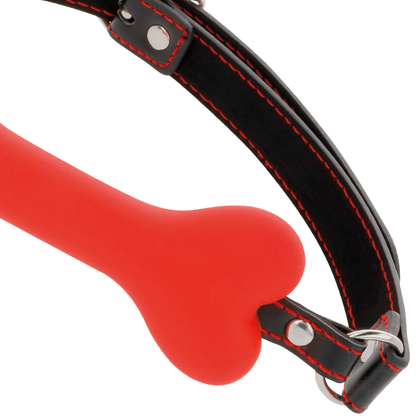 Darkness Red Bone Silicone Gag | Niks.fi verkkokauppa