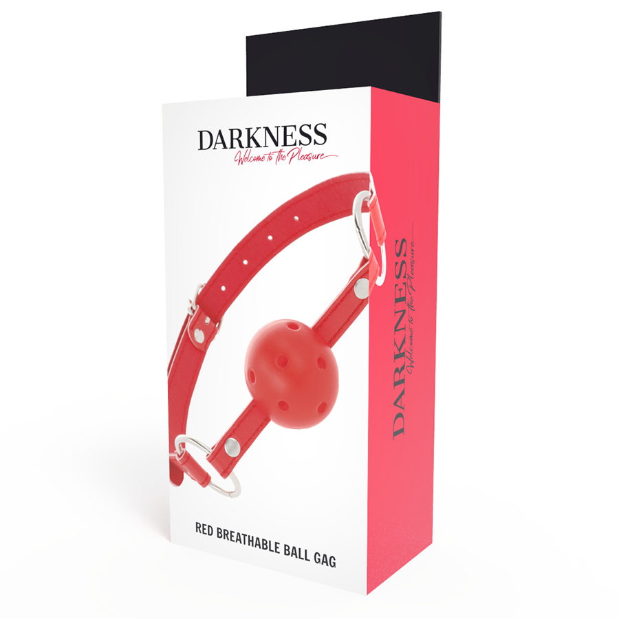 Darkness Red Breathable Gag | Niks.fi verkkokauppa