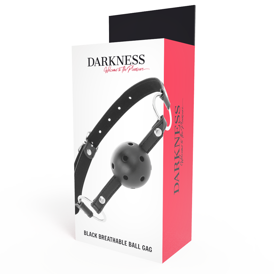 Darkness Black Breathable Gag | Niks.fi verkkokauppa