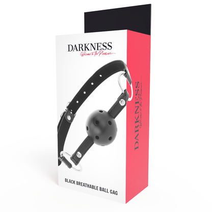Darkness Black Breathable Gag | Niks.fi verkkokauppa