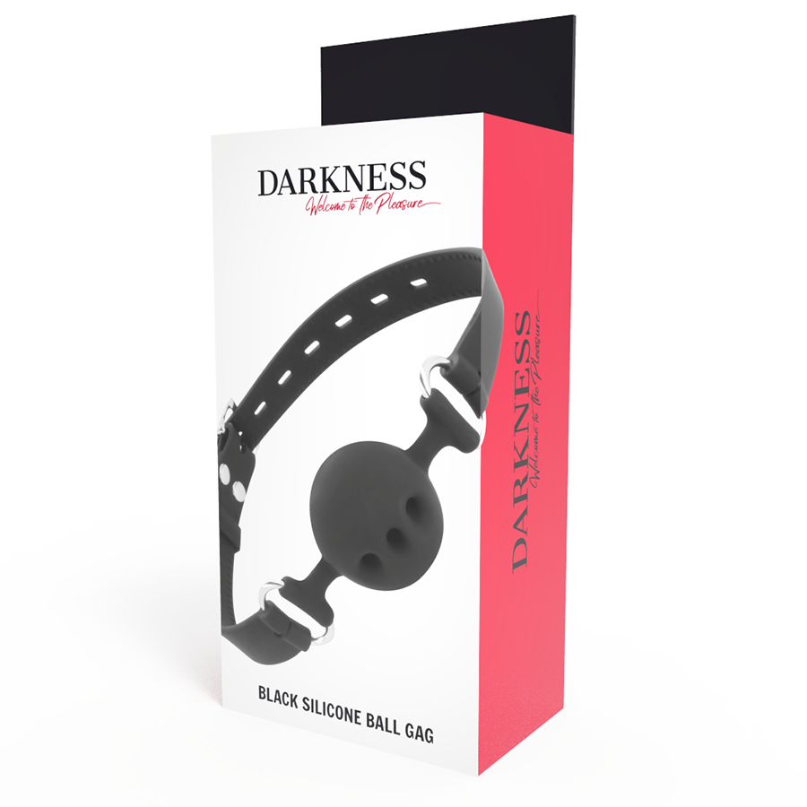 Darkness Black Breathable Silicone Gag | Niks.fi verkkokauppa