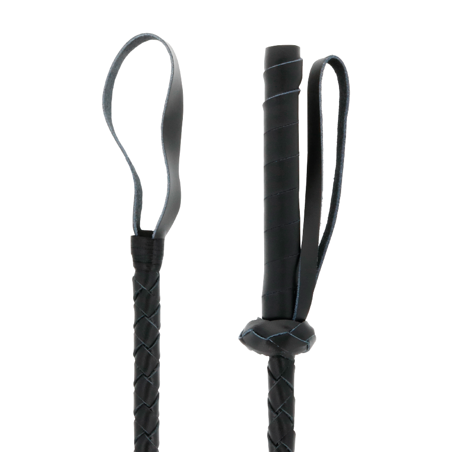 Darkness Leather Fetish Bdsm Whip 60Cm | Niks.fi verkkokauppa