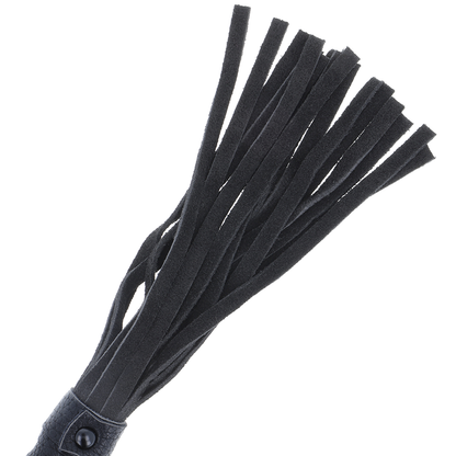 Darkness Black Bondage Whip With Leather Handle | Niks.fi verkkokauppa