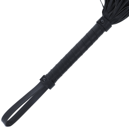 Darkness Black Bondage Whip 42Cm Leather | Niks.fi verkkokauppa