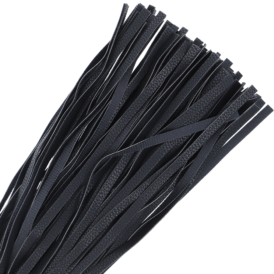 Darkness Black Bondage Whip 42Cm Leather | Niks.fi verkkokauppa