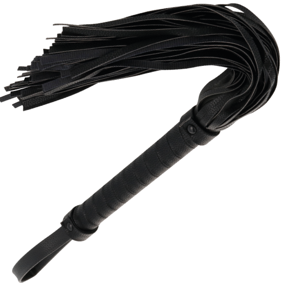 Darkness Black Bondage Whip 42Cm Leather | Niks.fi verkkokauppa