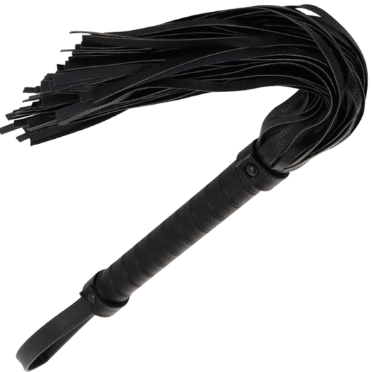 Darkness Black Bondage Whip 42Cm Leather | Niks.fi verkkokauppa