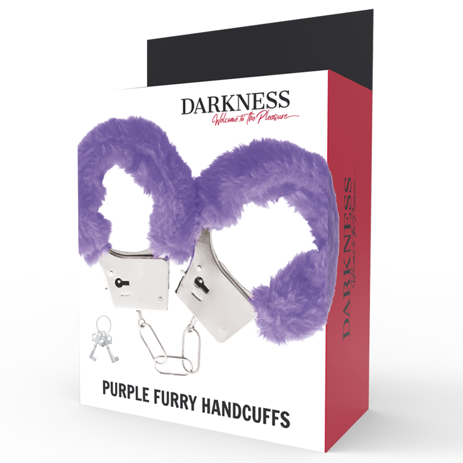 Darkness Lilac Lined Metal Handcuffs | Niks.fi verkkokauppa