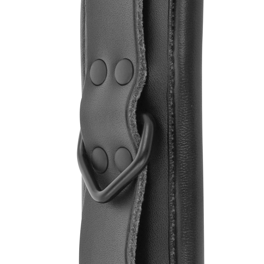 Darkness Adjustable Ankle Handcuffs Black Leather | Niks.fi verkkokauppa