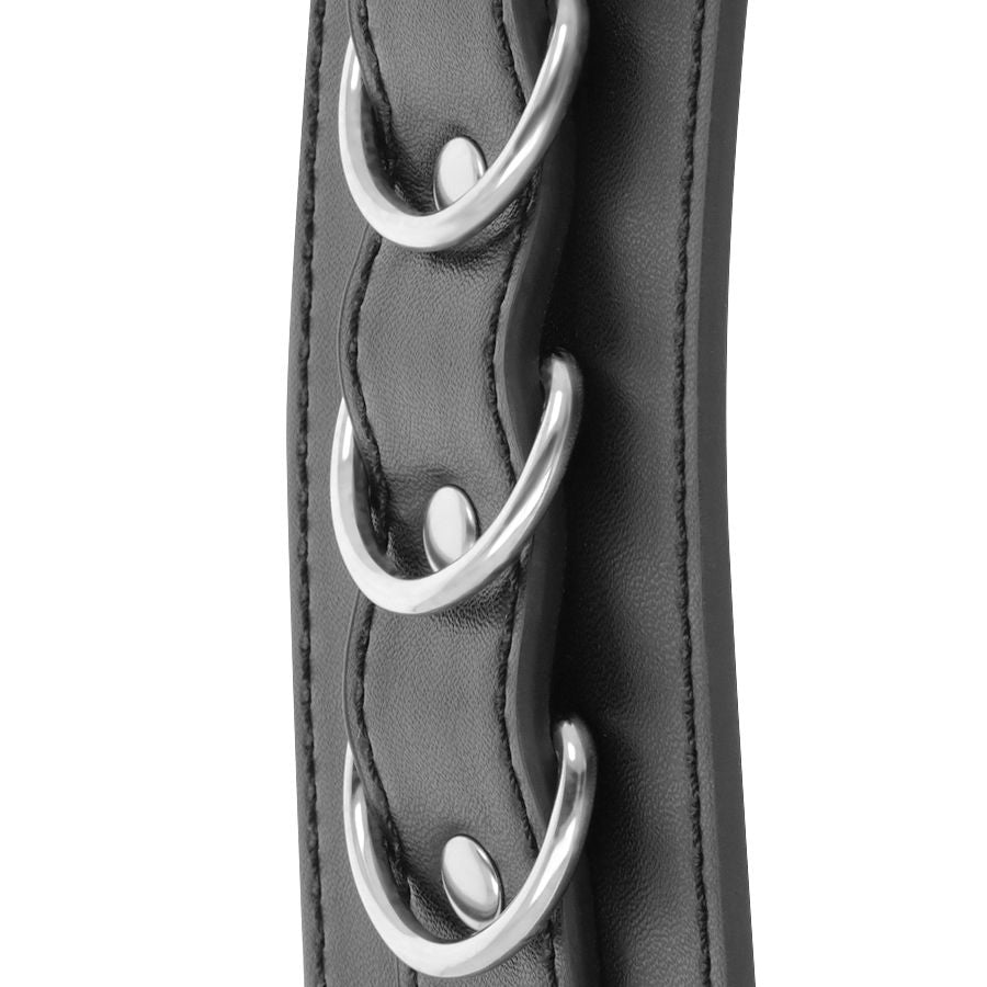 Darkness Black Adjustable Leather Ankle Handcuffs | Niks.fi verkkokauppa