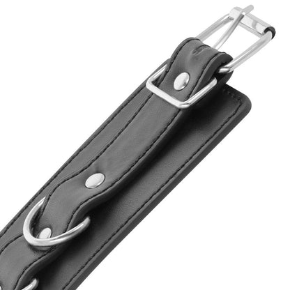 Darkness Black Adjustable Leather Ankle Handcuffs | Niks.fi verkkokauppa