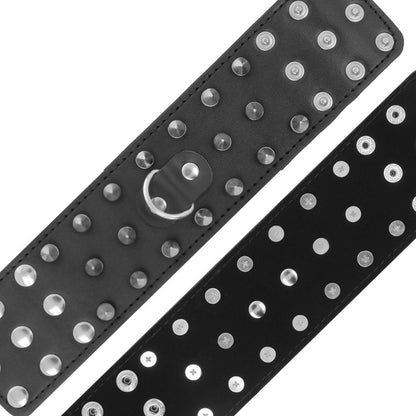 Darkness Skulls And Bones Black Spiked Handcuffs | Niks.fi verkkokauppa