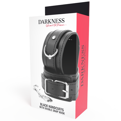 Darkness Black Adjustable Handcuffs With Double Reinforcement Tape | Niks.fi verkkokauppa