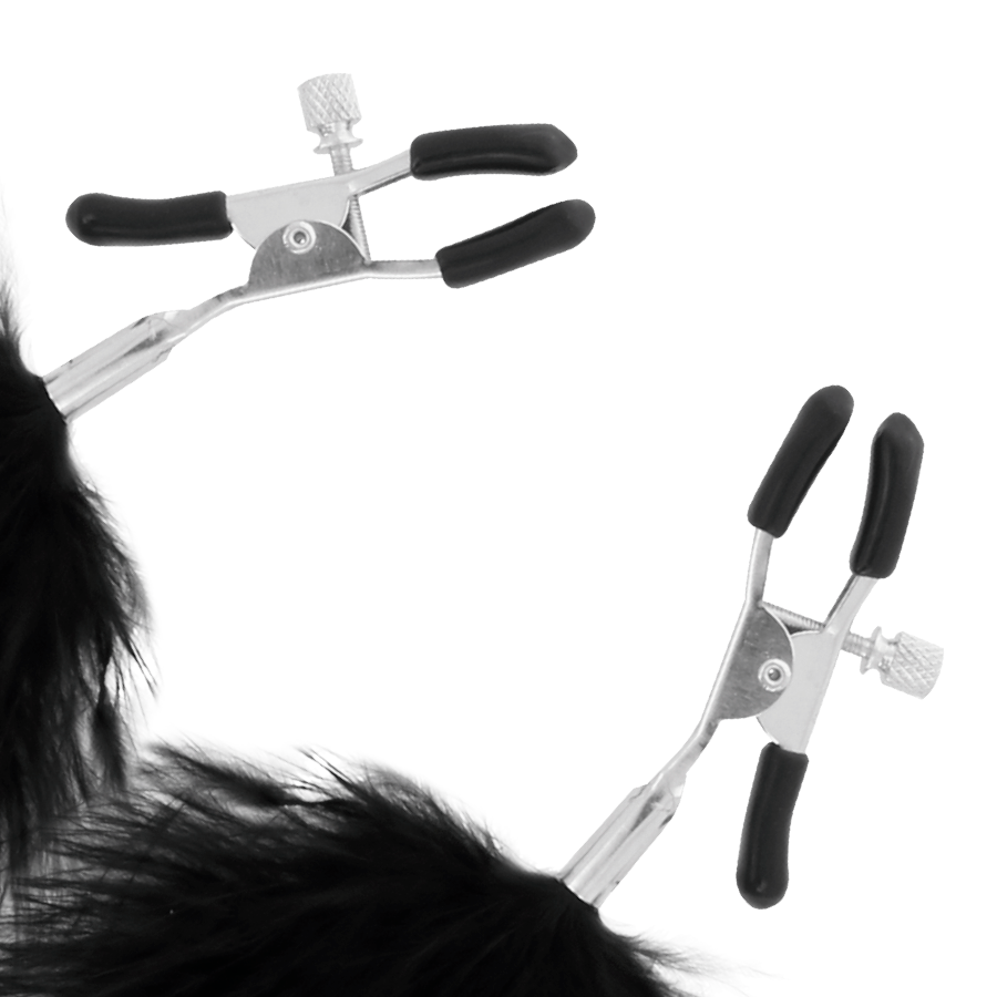 Darkness Pom-Pom Nipple Clamps 2 | Niks.fi verkkokauppa