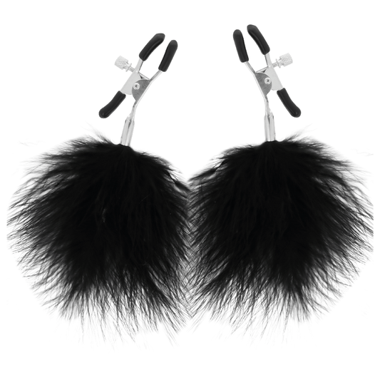 Darkness Pom-Pom Nipple Clamps 2 | Niks.fi verkkokauppa