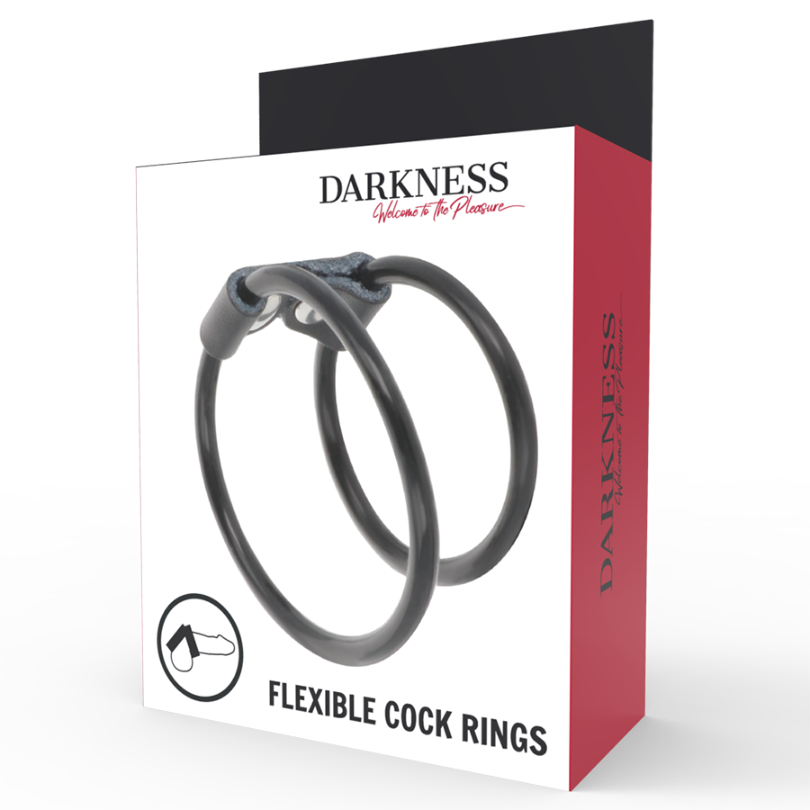 Darkness Double Flexible Penis Ring | Niks.fi verkkokauppa