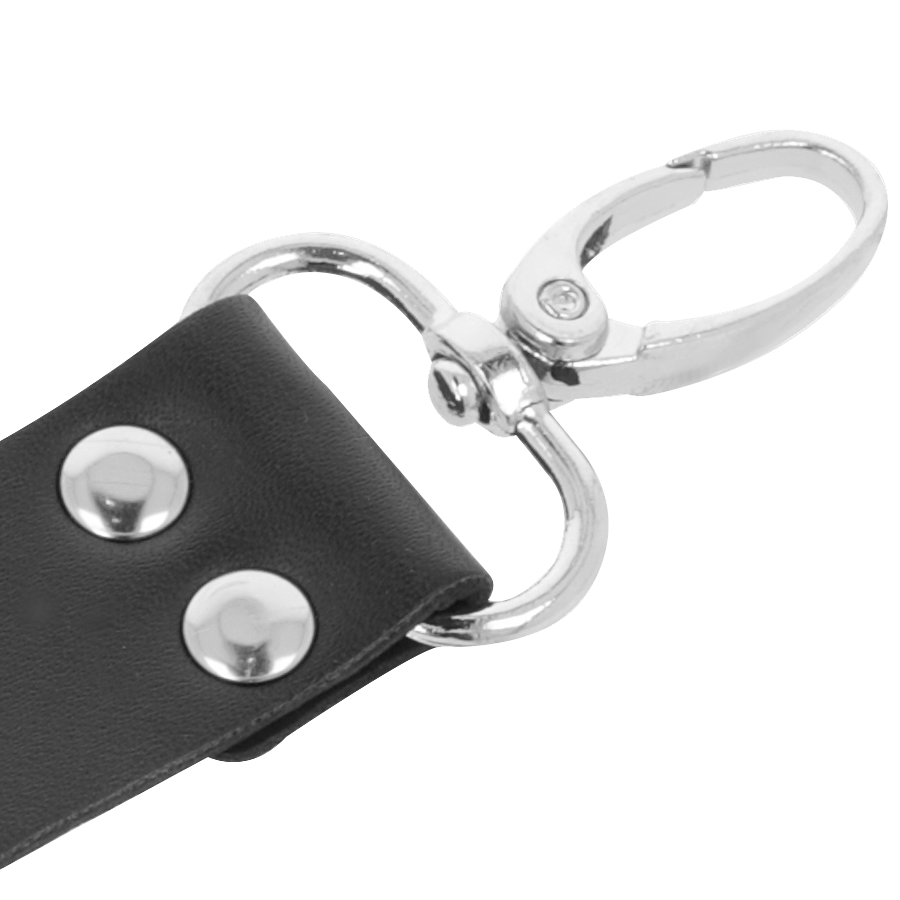 Darkness Leather Handcuffs For Foot And Hands Black | Niks.fi verkkokauppa